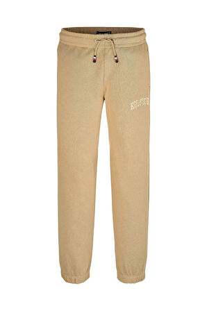 Erkek Çocuk Grafik Baskılı Jogger Eşofman Altı - Bej | 8 Yaş