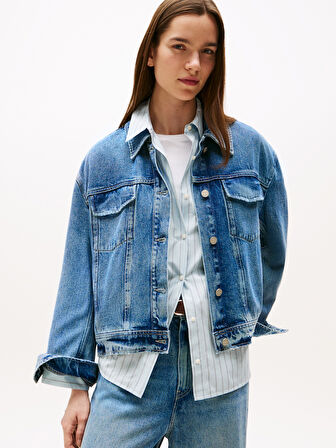 DNM LANA CASUAL JACKET Kadın Mavi Mont - WW0WW46485