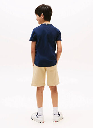 Tommy Hilfiger Baskılı Lacivert Erkek Çocuk T-Shirt KB0KB09800C1G