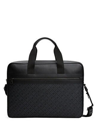 Tommy Hilfiger Siyah Erkek Laptop Çantası TH MONOGRAM COMPUTER BAG