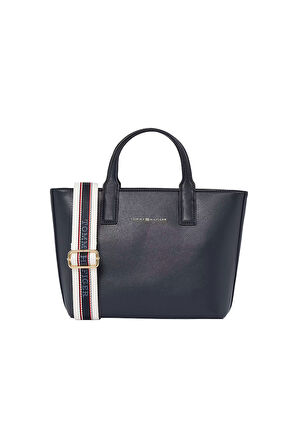 Kadın TH Logotape Mini Tote Çanta - Lacivert | undefined