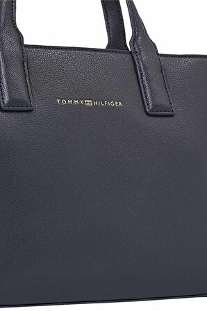 Kadın TH Logotape Mini Tote Çanta - Lacivert | undefined