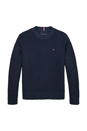 Erkek Çocuk Bisiklet Yaka Grafik Baskılı Sweatshirt - Lacivert | 12 Yaş