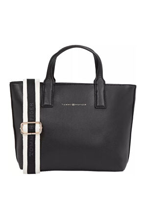 Kadın TH Logotape Mini Tote El Çantası - Siyah | undefined