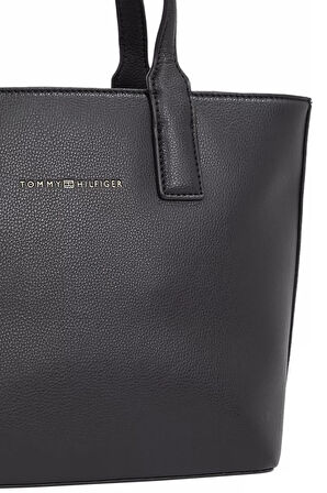Kadın TH Logotape Mini Tote El Çantası - Siyah | undefined