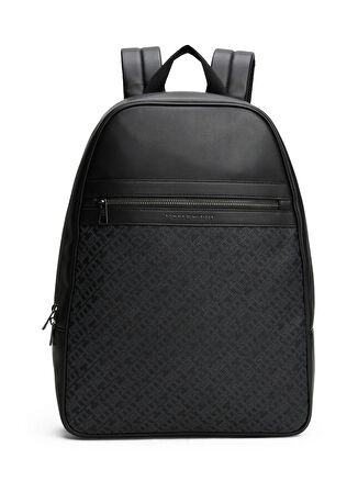 Tommy Hilfiger Siyah Erkek Sırt Çantası TH MONOGRAM BACKPACK