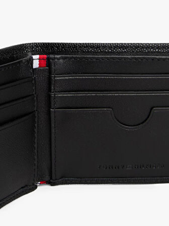 Tommy Hilfiger TH FLAG MINI CC WALLET Erkek Siyah Cüzdan AM0AM13518BDS