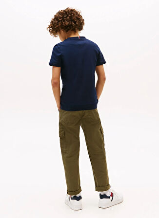 Tommy Hilfiger Baskılı Lacivert Erkek Çocuk T-Shirt KB0KB09719C1G
