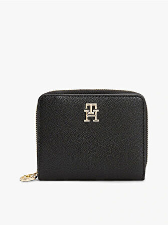 Tommy Hilfiger TH DISTINCT MED ZA Kadın Siyah Cüzdan AW0AW17473BDS