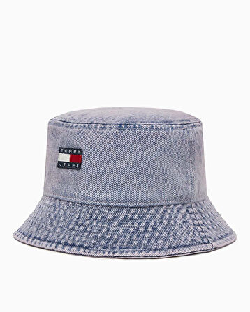 Tommy Hilfiger Eskitilmiş Kot Kadın Balıkçı Şapkası | STD