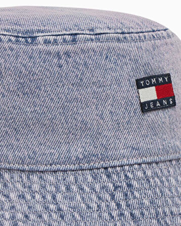 Tommy Hilfiger Eskitilmiş Kot Kadın Balıkçı Şapkası | STD