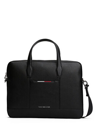 Tommy Hilfiger Siyah Erkek Laptop Çantası TH CENTRAL SLIM COMPUTER BAG