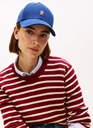 Tommy Hilfiger Mavi Kadın Şapka AW0AW17631C7G