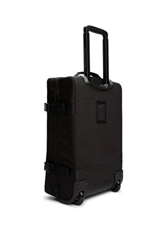 Tommy Hilfiger Siyah Çekçekli Kumaş Valiz TH NYLON TRAVEL SOFT TROLLEY