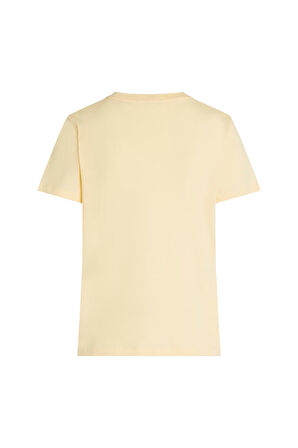 Kadın Regular Corp Logo T-Shirt - Sarı | M