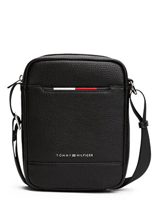 Tommy Hilfiger Siyah Erkek Omuz Çantası TH CENTRAL MINI REPORTER