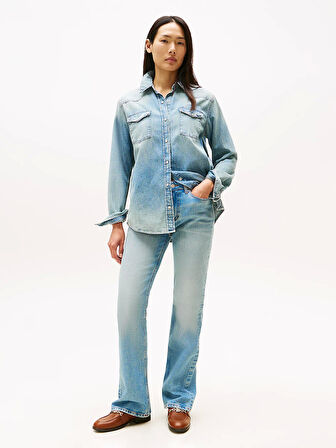 Tommy Hilfiger Lex Denim İspanyol Paça Kadın Jeans WW0WW456821A4