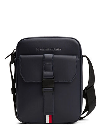 Tommy Hilfiger Lacivert Erkek Postacı Çantası TH FOUNDATION MINI REPORTER