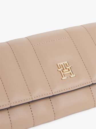 TH FEMININE LRG FLAP Kadın Bej Cüzdan - AW0AW17475
