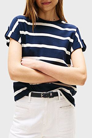 Tommy Hilfiger Bayan T Shirt WW0WW45628 0BB