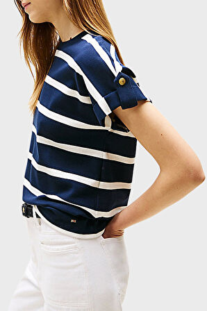 Tommy Hilfiger Bayan T Shirt WW0WW45628 0BB
