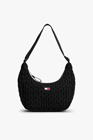 Kadın TJW Urban X-Body Quilted Omuz Çantası- Siyah | undefined