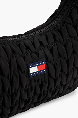 Kadın TJW Urban X-Body Quilted Omuz Çantası- Siyah | undefined