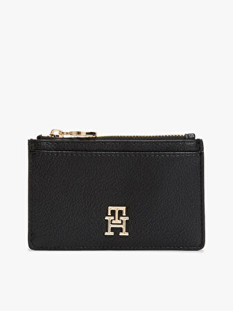 Tommy Hilfiger TH DISTINCT LONG CC HOLDER Kadın Siyah Kartlık AW0AW17481BDS