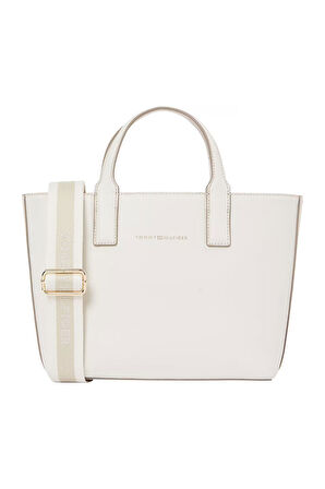 Kadın TH Logotape Mini Tote El Çantası - Beyaz  | undefined