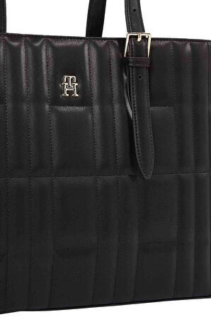 Kadın TH Feminine Tote Çanta - Siyah | undefined