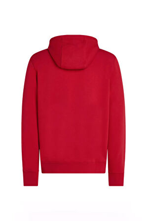 Erkek Th Chest Logo Drawstring Sweatshirt - Kırmızı | L