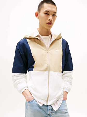 Tommy Jeans TJM CHICAGO WINDBREAKER EXT Erkek Beyaz BOŞ DM0DM213930K4