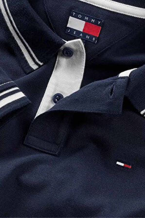 Erkek Tipped Polo Yaka T-Shirt - Lacivert | XS