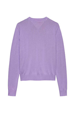 Kadın TJW Essential Crew Sweater Kazak - Mor  | XS