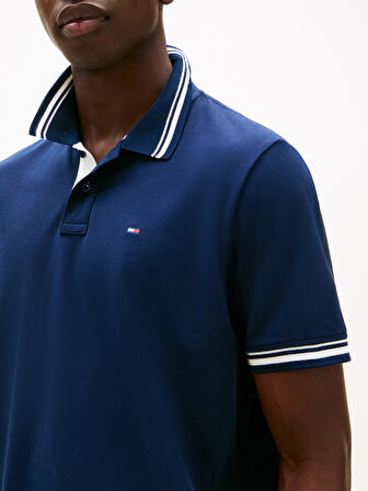 TOMMY HILFIGER Erkek  Lacivert Polo Yaka T-Shirt DM0DM21846 C1G