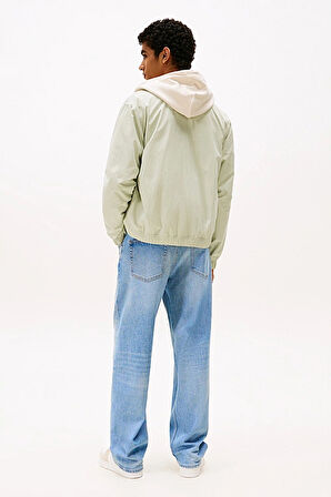 Erkek Fermuarlı Dik Yaka Ceket - Açık Yeşil | XS