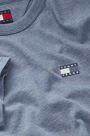 Erkek TJM Regular Badge EXT T-Shirt - Mavi | L