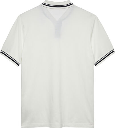 TOMMY HILFIGER Erkek  Beyaz1 Polo Yaka T-Shirt DM0DM21846 YBL