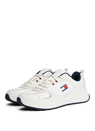 Tommy Hilfiger Ekru Erkek Sneaker TJM RUNNER MIX MATERIAL