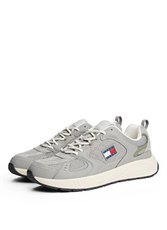 Tommy Hilfiger Gri Erkek Sneaker TJM RUNNER MIX MATERIAL