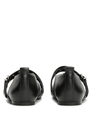 Tommy Hilfiger Deri Siyah Kadın Babet EN0EN02868