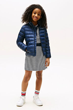 Erkek Çocuk Dik Yaka Hafif Şişme Mont - Lacivert | 10 Yaş