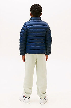 Erkek Çocuk Dik Yaka Hafif Şişme Mont - Lacivert | 12 Yaş