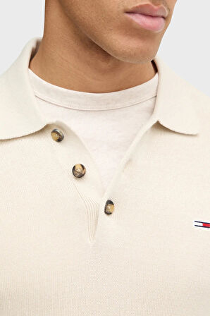 Tommy Jeans Erkek Polo Yaka Kazak DM0DM20304 ACH