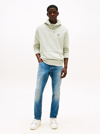 TOMMY HILFIGER Erkek Marka Logolu Çift Cep Şık Görünüşlü Günlük Kullanıma Uygun Mavi Denim Jeans DM0DM21197 1BK