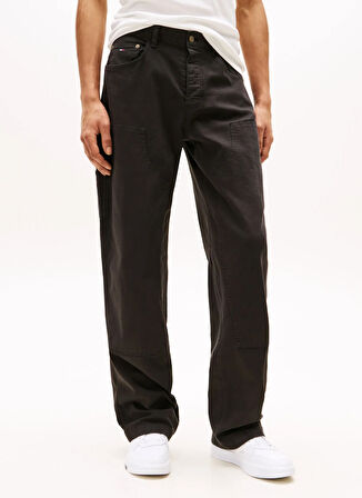 Tommy Jeans Normal Bel Normal Siyah Erkek Chino Pantolon DM0DM21703BDS TJM JAIMIE CARPENTER