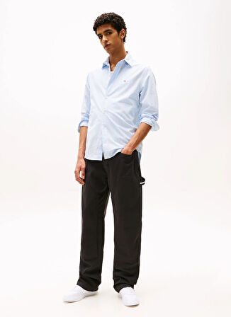 Tommy Jeans Normal Bel Normal Siyah Erkek Chino Pantolon DM0DM21703BDS TJM JAIMIE CARPENTER