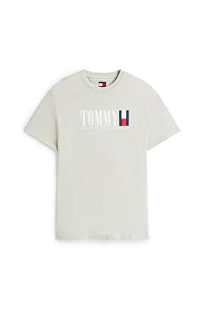 Erkek Tommy Dna Bayrak T-Shirt - Açık Yeşil | XS
