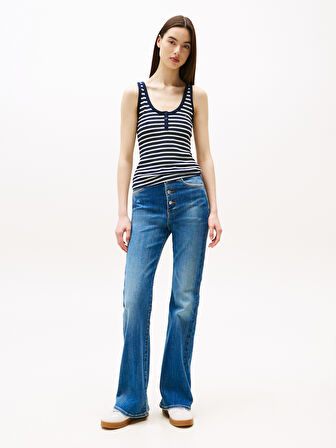 TOMMY HILFIGER Kadın  Lacivert T-Shirt DW0DW20898 0A6