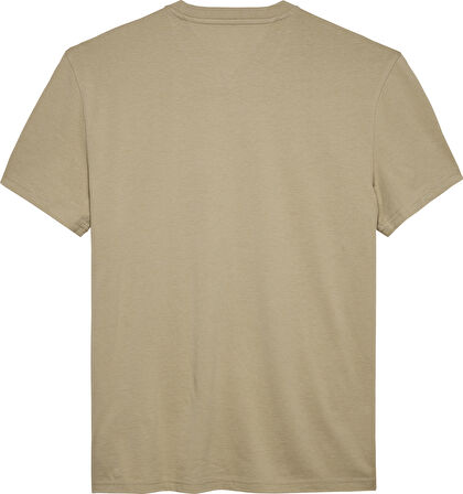 TOMMY HILFIGER Erkek Marka Logolu Pamuklu Günlük Kullanıma Uygun Khaki T-Shirt DM0DM21941 RBV